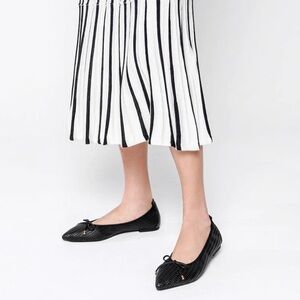 PAZZION Eliza Weaved Bow Flats Slip On in Black Women’s size 40/9